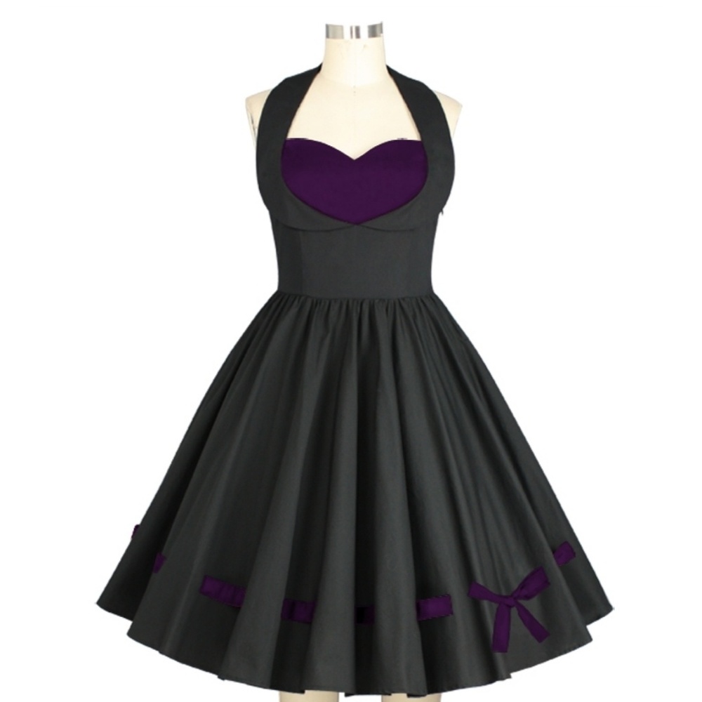 Plus Size Pin Up Clothing Pocket Dress Rockabilly